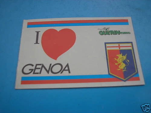 I LOVE GENOA ADESIVO GUERIN ANNI 80 OTTIMO MOLTO RARO  - Immagine 1 di 1