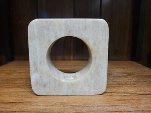 Bloomingville Square Stone Taper Holder AH1799 4.75 in - Picture 1 of 4