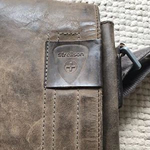 Strellson XL Tasche Umhängetasche Aktentasche Leder braun Vintage - Bild 1 von 18