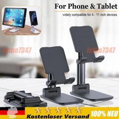 Tablet Halterung Handy Tisch Ständer Smartphone-IPad Stativ Halter Verstellbar - Bild 1 von 4