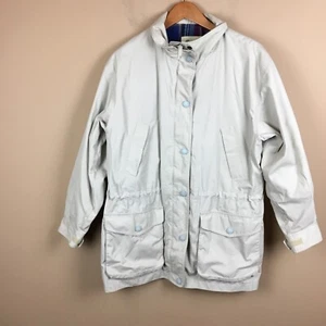 Eddie Bauer Mujer’s Med Caqui Poliéster Chaqueta de Campo Mezcla de Lana Forro Abrigo - Imagen 1 de 8