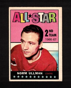 1967-68 NORM ULLMAN AS #132 Topps HALL OF FAME Star KEY LAST In Set Hockey Card - Picture 1 of 2