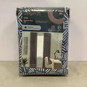 Origin 21 DIXTON Rod Pocket Back Tab Navy 50x84” 4140944 - Picture 1 of 2