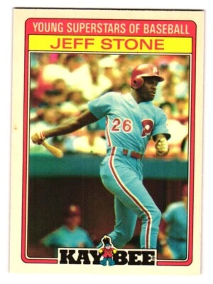 1986 Topps KayBee # 30 Jeff Stone Philadelphia Phillies - Image 1 of 2