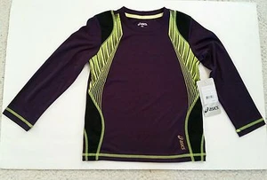 Asics Boys/Girl Athletic   Shirt Top Long Sleeve Tee Stretch  Size 4 - Picture 1 of 6