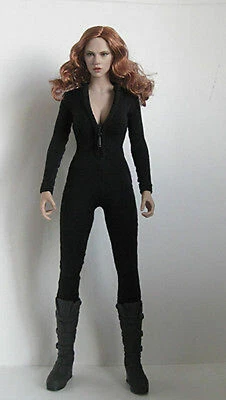 1/6 Black Corset Female Jumpsuits Clothes Fit 12'' PH TBL Action Figure Body Toy - Image 1 of 2