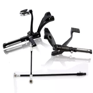 Forward Control Footpegs Lever Linkage For Harley Sportster 883 1200 48 72 14-22 - Picture 1 of 10
