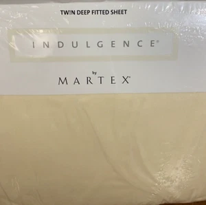 Martex Indulgence Twin Spannbettlaken Cornsilk 100% Baumwollsatin Luxus 230 Ct - Bild 1 von 4