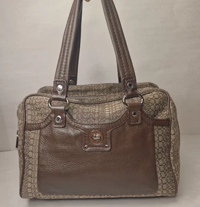 Marc by Marc Jacobs Boston Bag Leather and Fabric Great Condition Super Chic - Picture 1 of 24