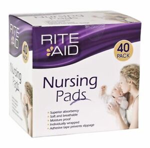 Rite Aid Leak Proof Super Absorbent Nursing Breast Pads - 40 Pack