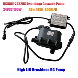 24VDC High Lift Cascade Water Pump DC55JE-24320S 160W 32m 2000LPH Pressure Cool - Picture 1 of 10