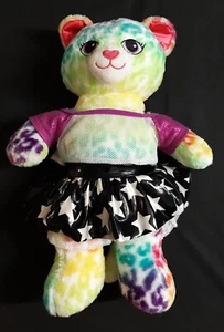 Build a Bear rainbow stuffed Cheetah w/ berry scent disc, heart beat, voice box - Picture 1 of 7