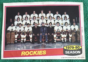 1979-80 Topps 5x7 Team Poster Insert #12 ๐ Colorado Rockies ๐ Smythe Division - Picture 1 of 6