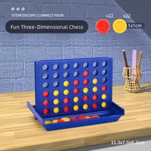 Connect 4 IN A Row Four In A Line Board Game Family Fun Take On Trips Fab Mini - Picture 1 of 4