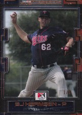 2008 TRISTAR Prospects Plus Orange #76 BJ Hermsen /5