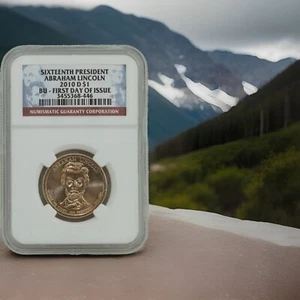 Dólar presidencial Lincoln 2010 - D - Moneda de un dólar de Estados Unidos de $1 - NGC BU ~#6389 - Imagen 1 de 4