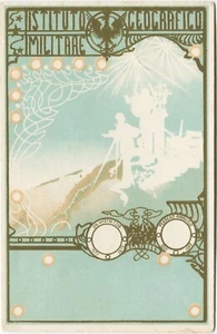 ISTITUTO GEOGRAFICO MILITARE - Frühe Italien Militär Kunst Postkarte - Bild 1 von 2