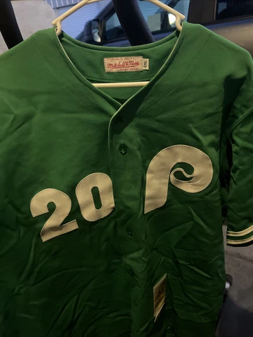 Mitchell Ness Phillies Mike Schmidt St Patricks Day  Cooperstown Jersey Size 2xl Cover
