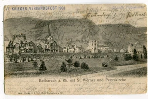 Cartolina Bacharach, festa dell'associazione dei guerrieri 1903 - Foto 1 di 2