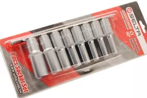 Selta Taiwan 8pc 1/2" Dr Deep E-Star Female Torx Socket E10-11-12-14-16-18-20-24 - Picture 1 of 4