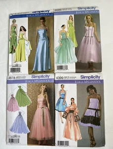 Simplicity Jessica McClintock Sewing Patterns Lot of 4 Gowns Bridal Prom - Bild 1 von 8