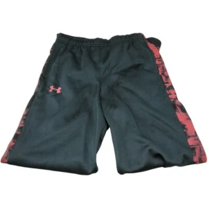 Under Armour Storm Armour Fleece Sweatpants Youth Boys Black, Red - Picture 1 of 4