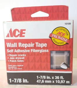 Ace 10189 Fiberglass Self Adhesive Drywall Repair Tape 1-7/8 " W X 36' L NOS - Picture 1 of 9