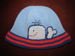 DayLee Design San Diego Hat Co. Blue Whale Crochet Hat 1 2 Years Boys - Picture 1 of 3