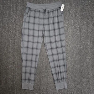 NWT Men's American Eagle Lounge Sleepwear Gray Plaid Pants Sz M (W 32 - 34) - Picture 1 of 10