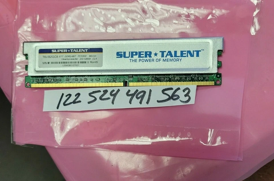  2GB  2RX8  DDR2 667MHZ PC2-5300 DUAL CHANNEL  240PIN RAM  NON-ECC  - Image 1 of 1