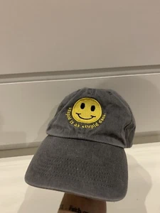 Forest Gump Bubba Gump Garnelen grau Smiley Gesicht Kappe Mütze Einheitsgröße - Bild 1 von 7