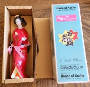 Geisha Girl House of Koshu Cherry Blossom Japanese Saki Bottle In Original Box - Picture 1 of 17