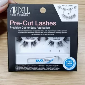 Ardell Professional Pre Cut Lashes Demi W Black False Lashes + Duo Adhesive - Picture 1 of 4