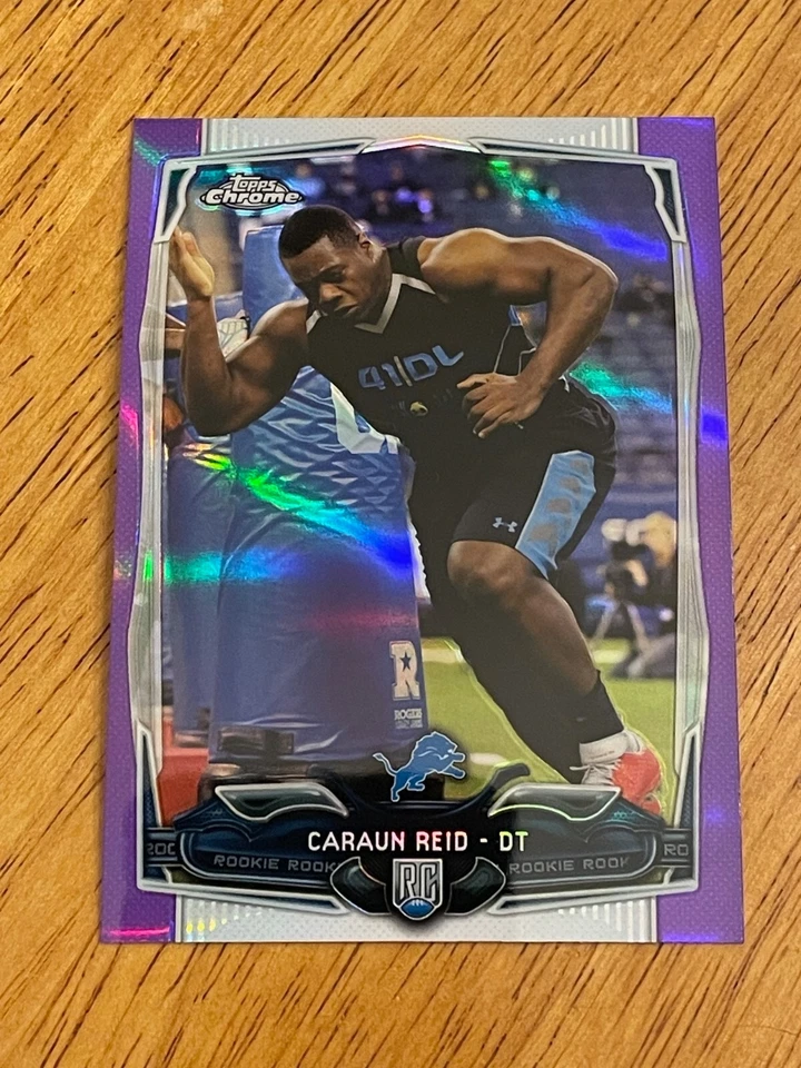 2014 Topps Chrome - Purple Refractor #215 Caraun Reid (RC) @QM13 - Image 1 of 1