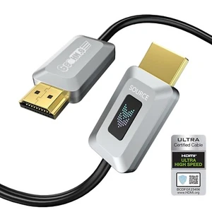 GeoHN.G 8K Glasfaser HDMI Kabel 10M, zertifiziert 48Gbps High-Speed HDMI 2.1 Kabel - Bild 1 von 7