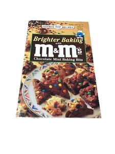 Brighter Baking With M&Ms Brand Chocolate Mini Baking Bits Cookbook Booklet 1996 - Imagen 1 de 8
