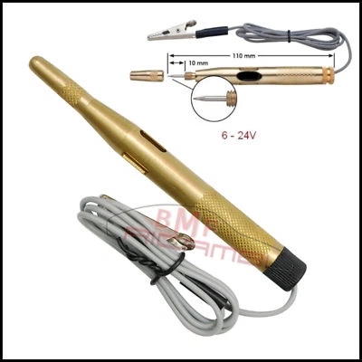 BIBA-RICAMBI Tester corrente Rubacorrente prova circuiti corrente cercafase auto moto 6-24V