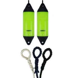 2 parafanghi per barca a vortice HURRICANE: Flo Green PM03 - CORDA GIUNTATA LIBERA 10 MM - Foto 1 di 2