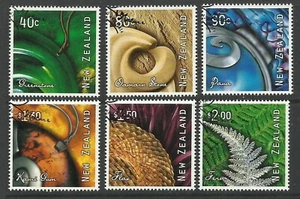 NEW ZEALAND - 2001 ART FROM NATURE - CTO - S#1708/1713 - E 596 - Picture 1 of 1
