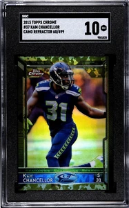 2015 Topps Chrome #37 Kam Chancellor Camo Refractor 68/499 - Bild 1 von 2