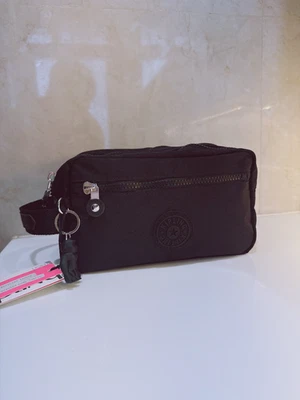 NEW Kipling Amalfi Toiletry Bag Carry Handle Large Cosmetic Case in Black - Image 1 of 4