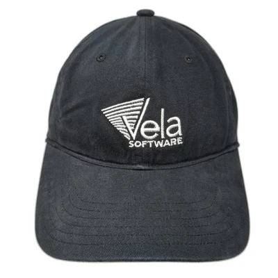 Berretto da baseball Vela Software Slideback nero sistema operativo regolabile ricamato Adidas - Immagine 1 di 4