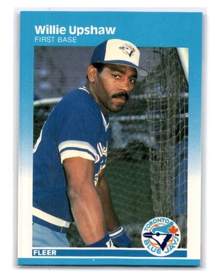1987 Fleer Glossy #239 Willie Upshaw - Toronto Blue Jays - Image 1 of 2