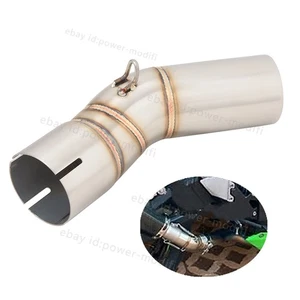 For Kawasaki Ninja ZX10R 2011-2025 Motorcycle Exhaust Tips Mid Pipe Slip On 51mm - Picture 1 of 7
