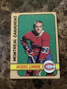 1972-73 Topps - Jacques Lemaire #25 Creases** - Picture 1 of 3
