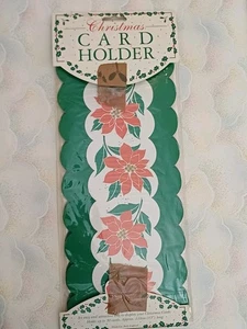 Tarjeteros de Navidad vintage años 80 x 2 nuevos 43" de largo para 60 tarjetas 1983 - Imagen 1 de 5
