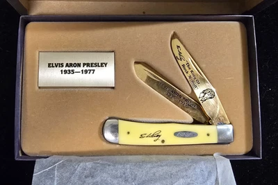 Estuche vintage 3254 XX 1984 EE. UU. Trapper Elvis Presley Foto 1 de 4