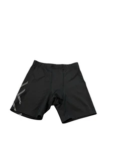 2XU Men’s Compression Shorts Size M Black Logo Gym Run Tight Sports Yoga Elastic - Picture 1 of 8