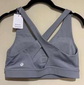 Neu mit Etikett lululemon Größe 8 Envital BH B/C RHIG grau 68 $ - Bild 1 von 5