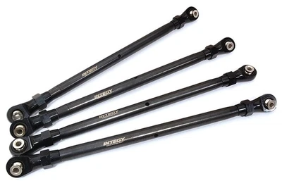 Black Front and Rear Lower Suspension Links for Axial SCX6 RC Crawler 254004 - Image 1 of 3